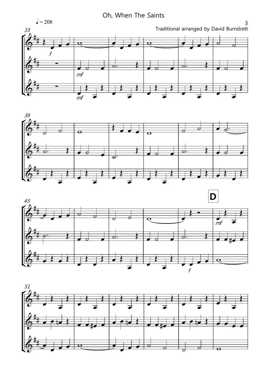8 Easy Trios, For Clarinet Woodwind Trio scores gallery preview page 3