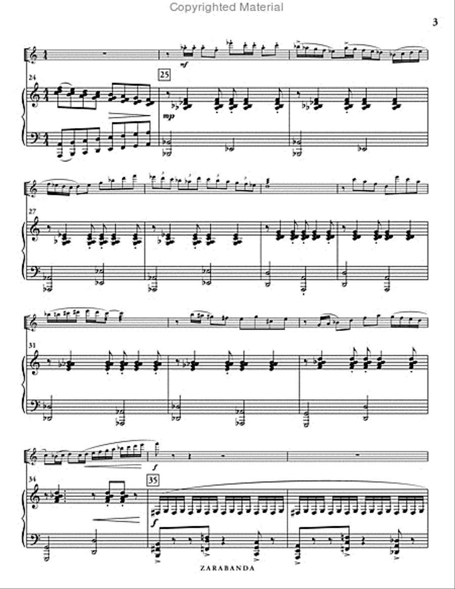 Zarabanda (piano reduction) Piano Accompaniment scores gallery preview page 4