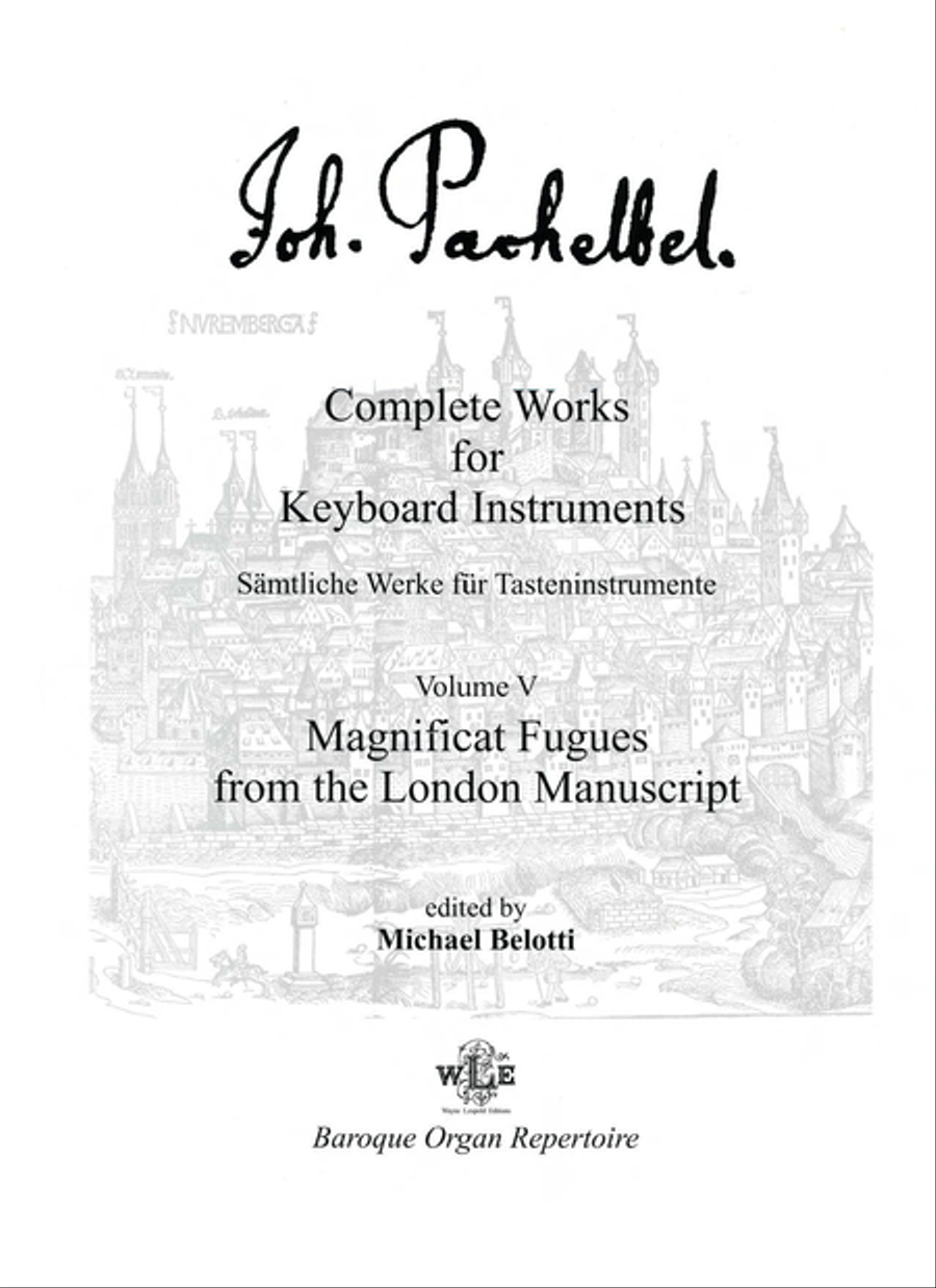 Complete Works for Keyboard Instruments, Volume V by Johann Pachelbel Piano - Sheet Music