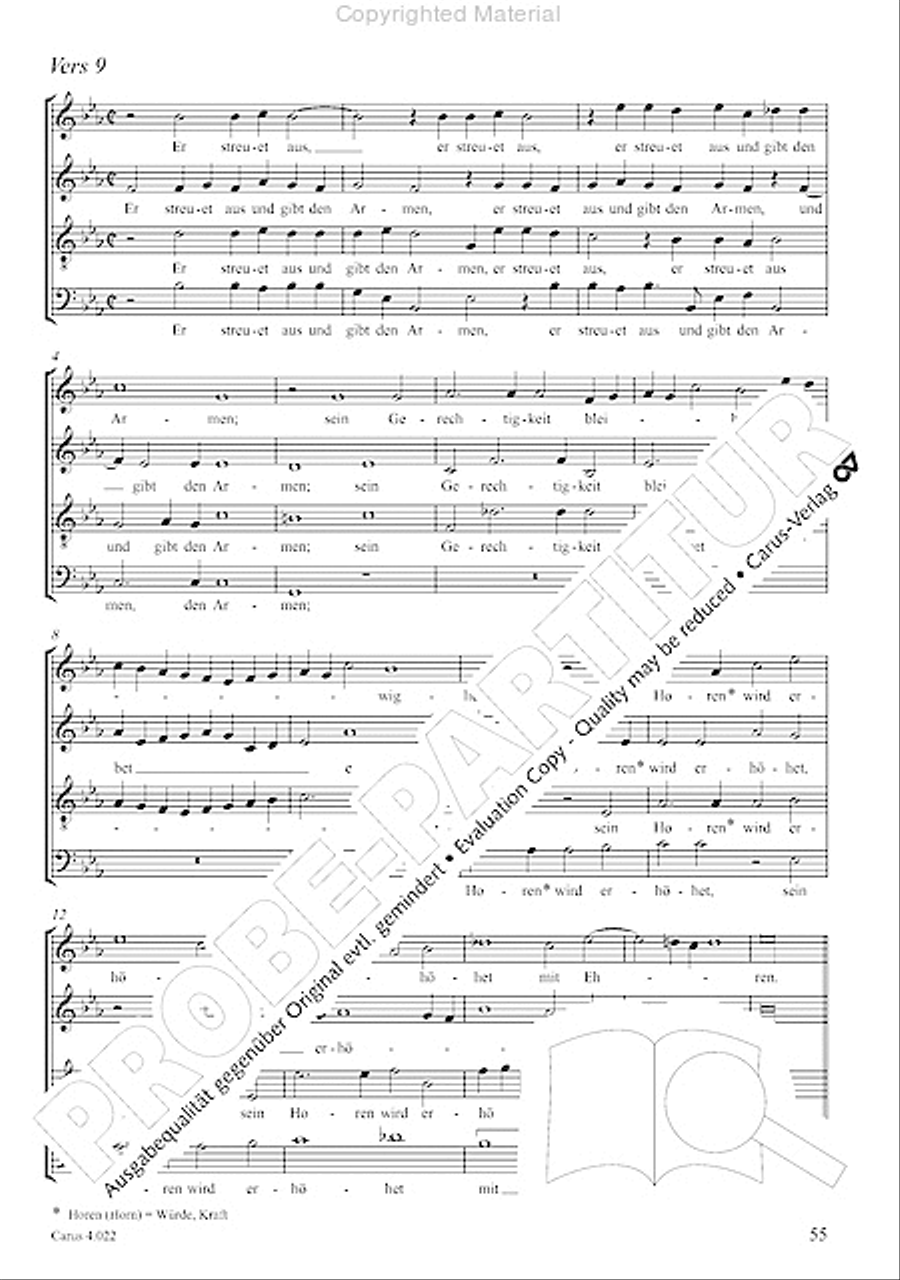 Blessed are all those who fear God (Wohl dem, der den Herren furchtet) Score scores gallery preview page 10