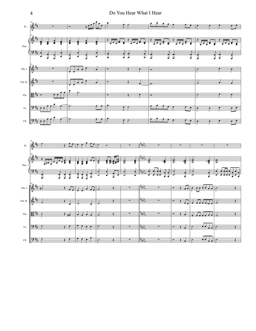 Do You Hear What I Hear String Orchestra scores gallery preview page 4
