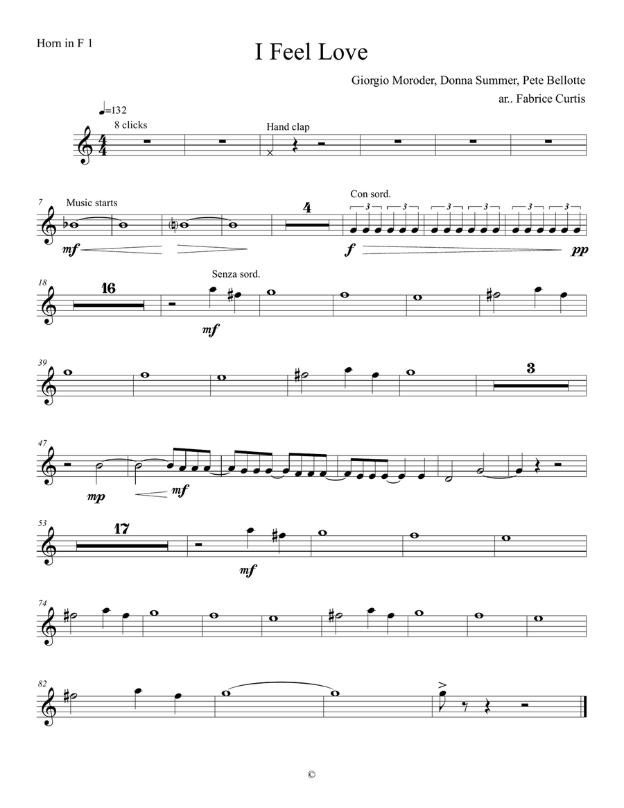 I Feel Love I Feel Love Large Ensemble scores gallery preview page 3