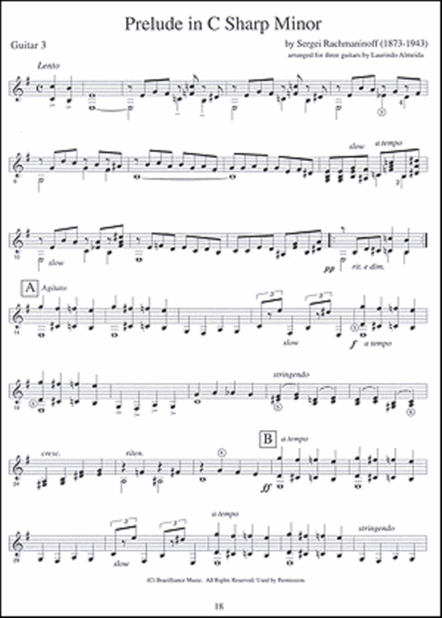 The Complete Laurindo Almeida Anthology of Guitar Trios Guitar Ensemble scores gallery preview page 3