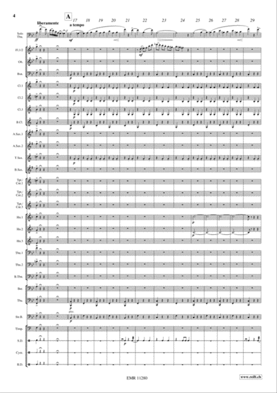 Thoughts Of Love Concert Band scores gallery preview page 5