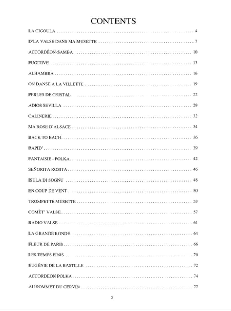 French Music for Accordion Accordion scores gallery preview page 3