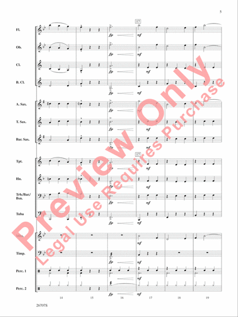 The Wizard of Oz, Themes from Concert Band scores gallery preview page 6