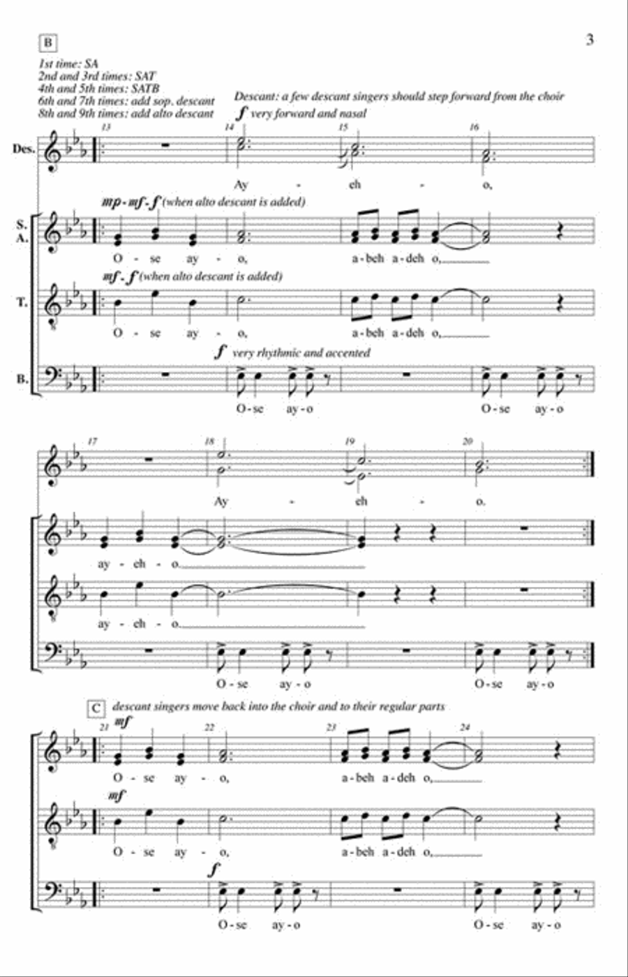 Ose Ayo Ose Ayo 4-Part scores gallery preview page 3