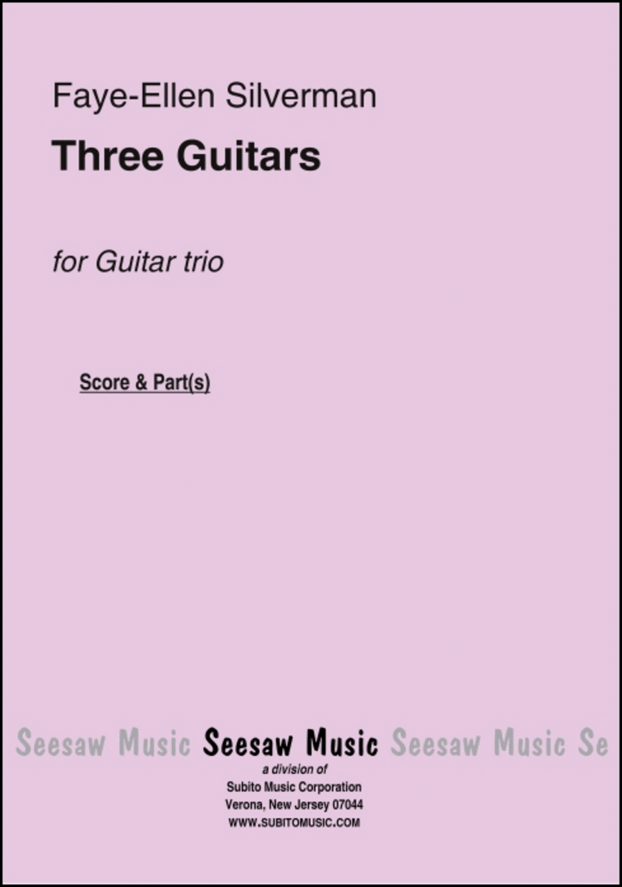 Three Guitars Guitar Ensemble scores gallery preview page 1