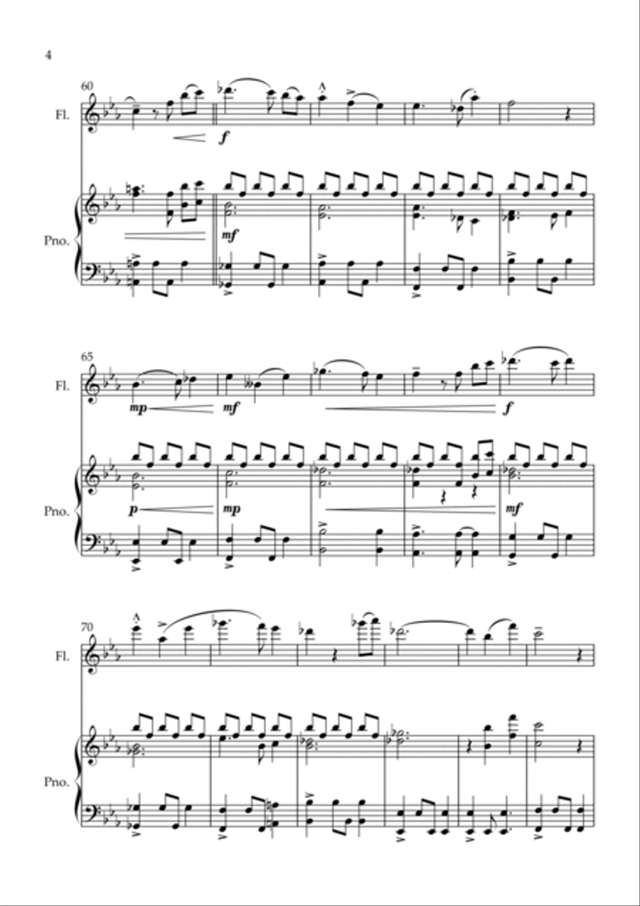 Isabella's Lullaby Flute Solo scores gallery preview page 4