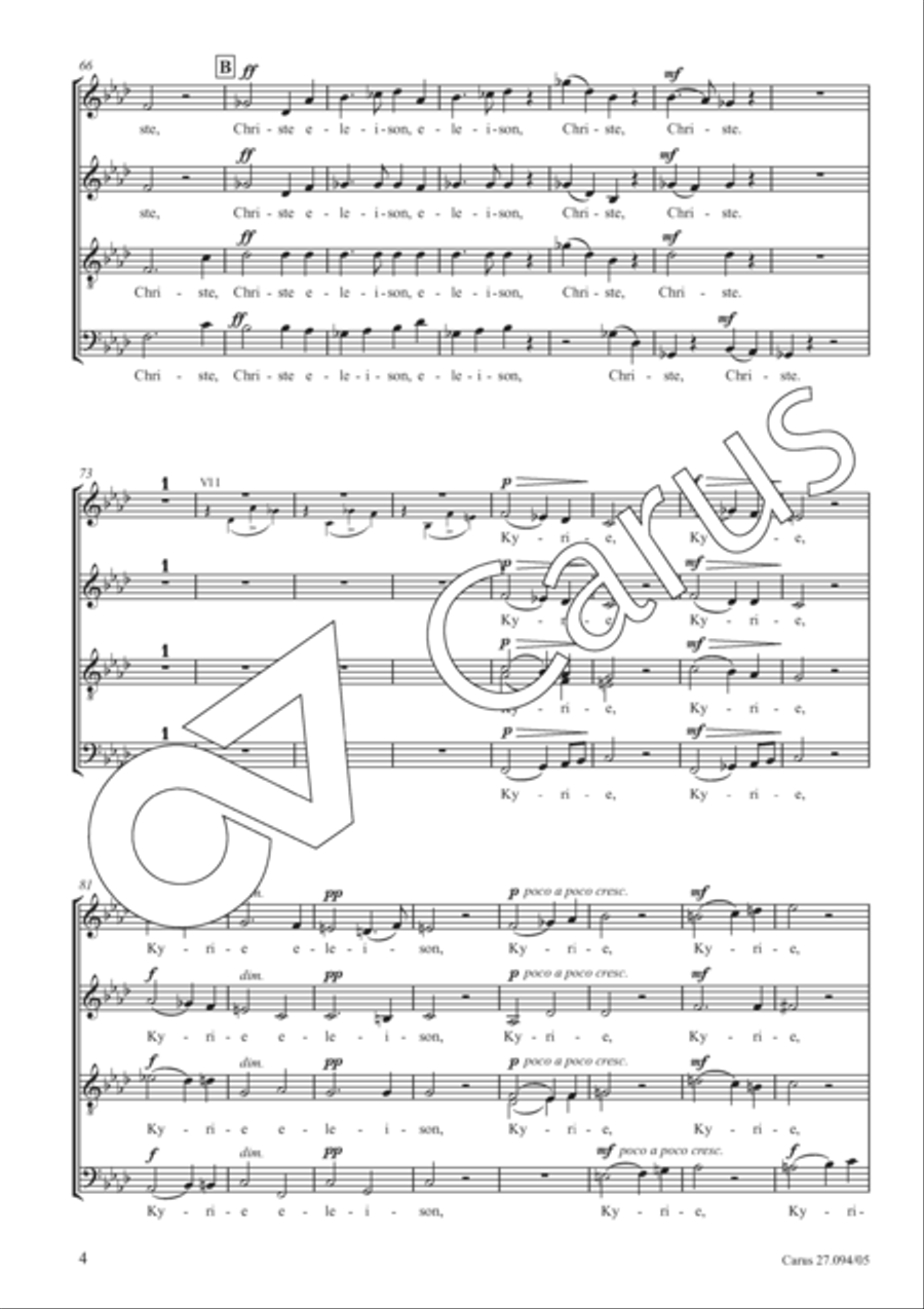 Mass in F minor SSAATTBB scores gallery preview page 5