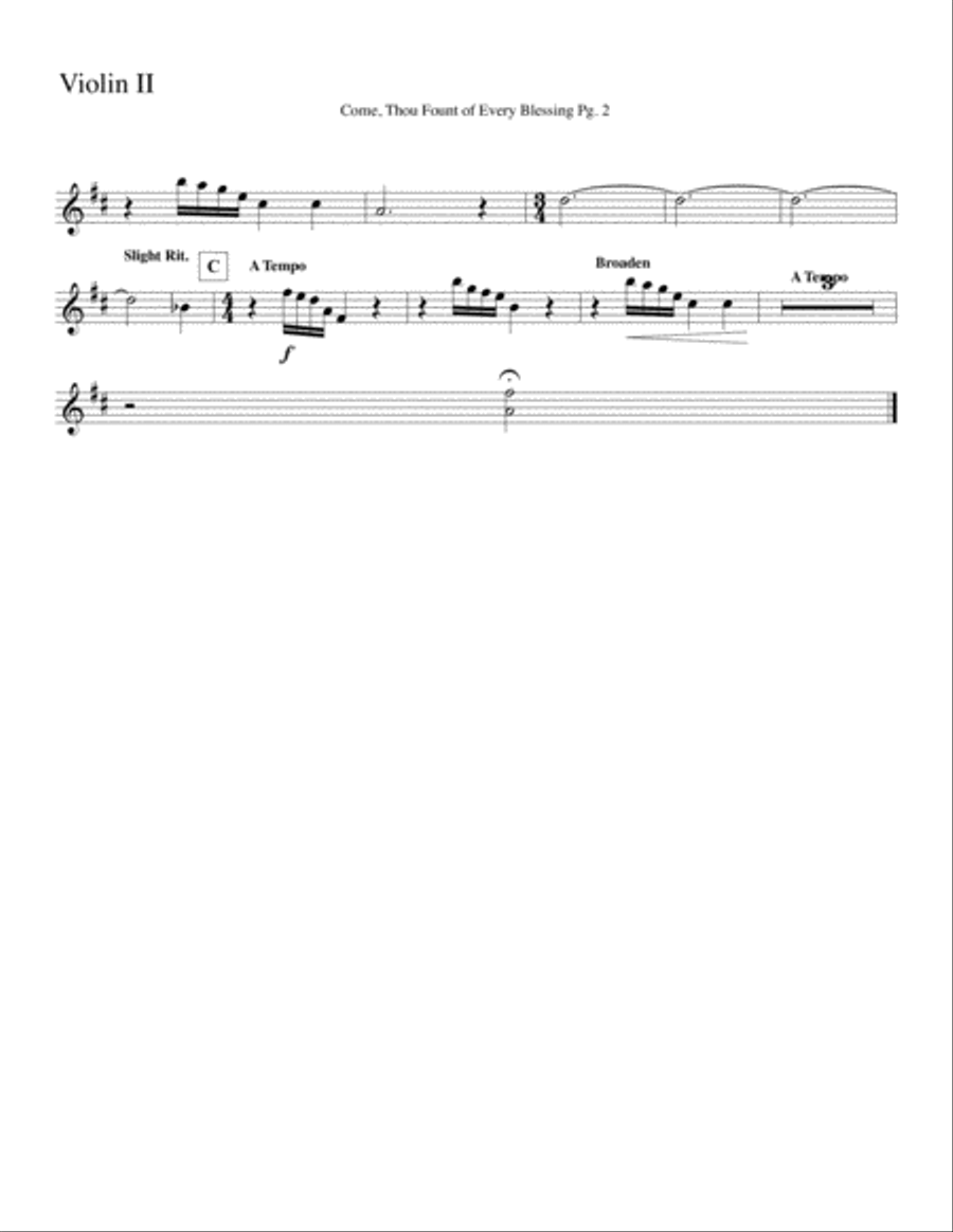 Come Thou Fount of Every Blessing--Score and Parts.pdf Full Orchestra scores gallery preview page 3