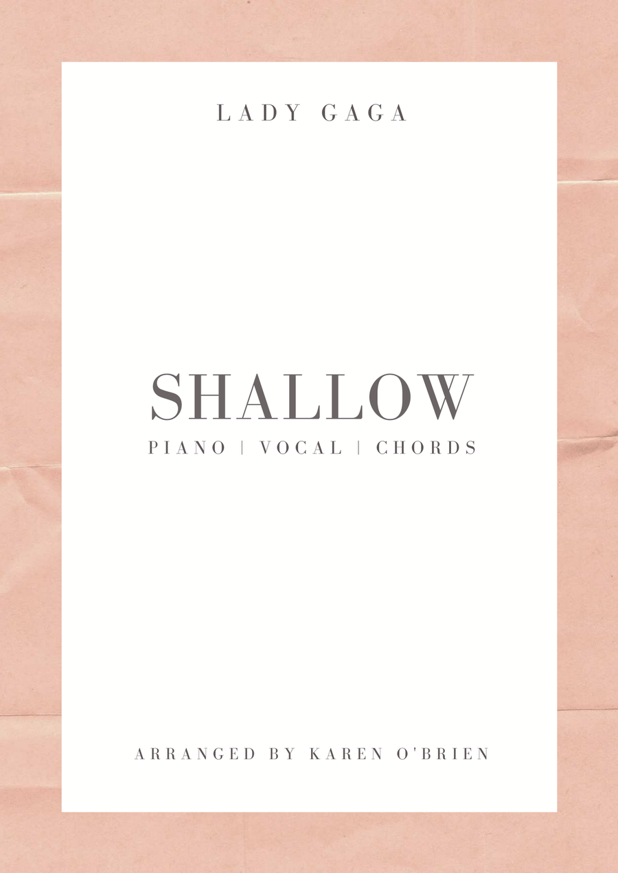 Shallow Piano, Vocal scores gallery preview page 1