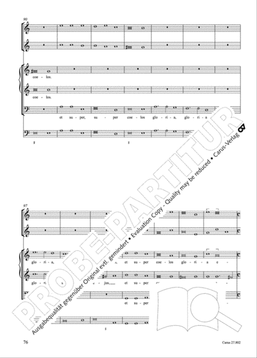 Salmi I (Selva morale e spirituale) Collection / Songbook scores gallery preview page 101