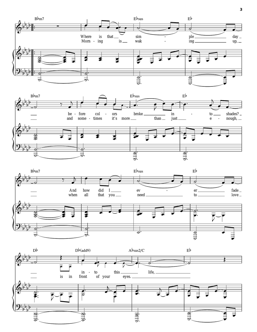 February Song February Song Piano, Vocal scores gallery preview page 3