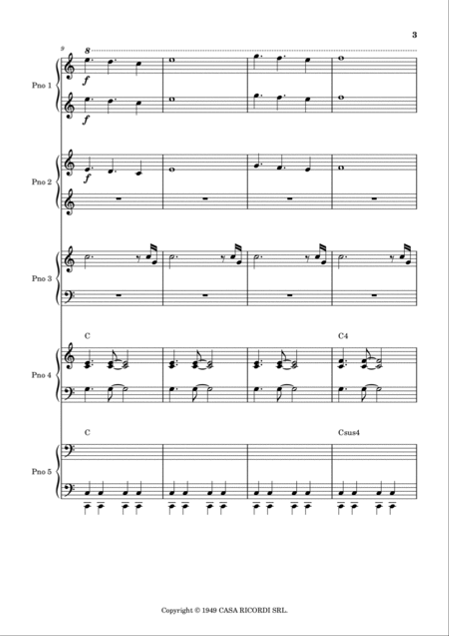 Bachianas Brasileiras N 2 Chamber Music scores gallery preview page 3