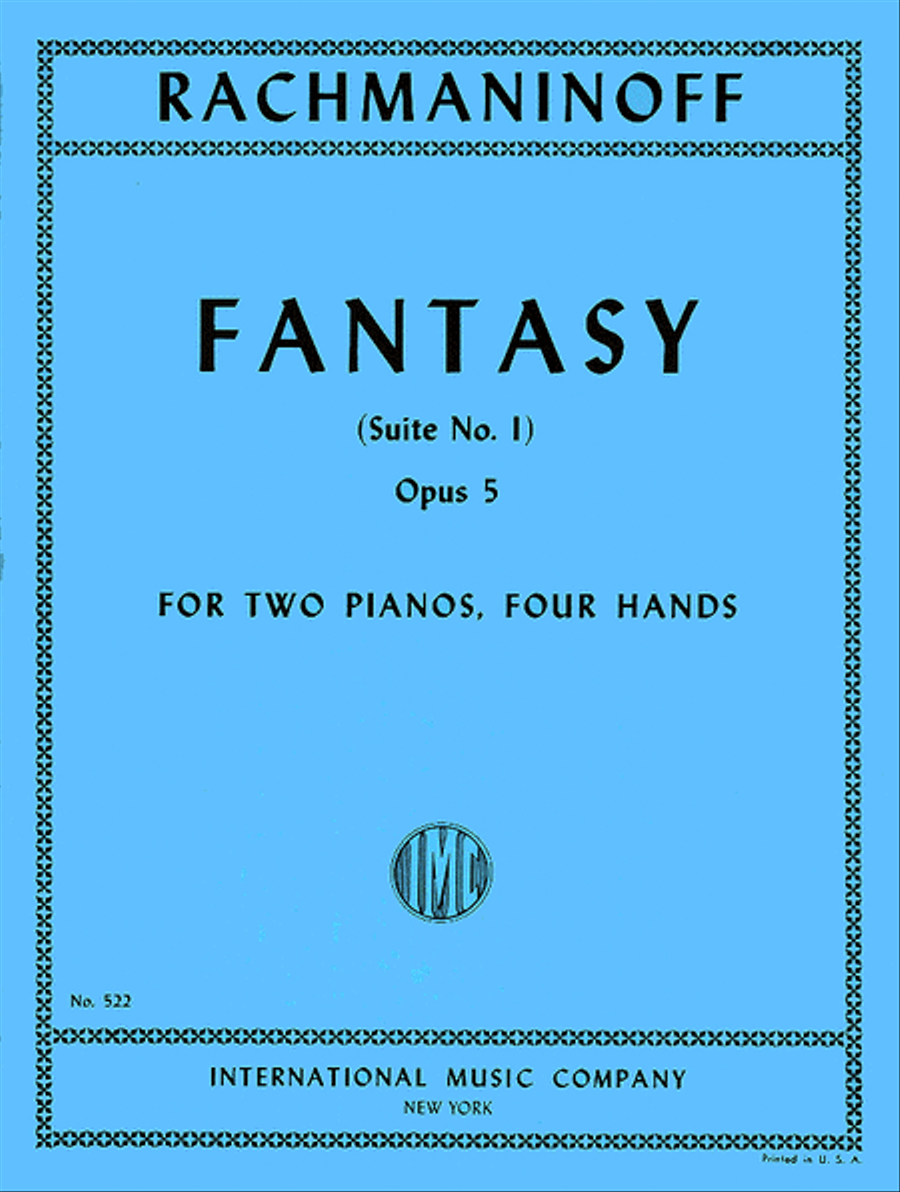 Fantasy (Suite No. 1), Opus 5 Piano Duet scores gallery preview page 1