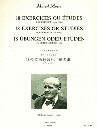 Book cover for 18 Exercices ou Etudes de Berbiguier