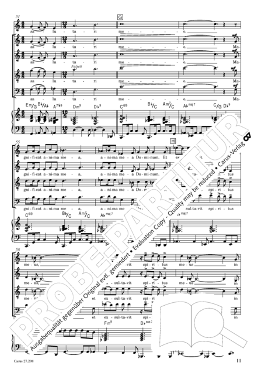 Magnificat Magnificat 4-Part scores gallery preview page 12