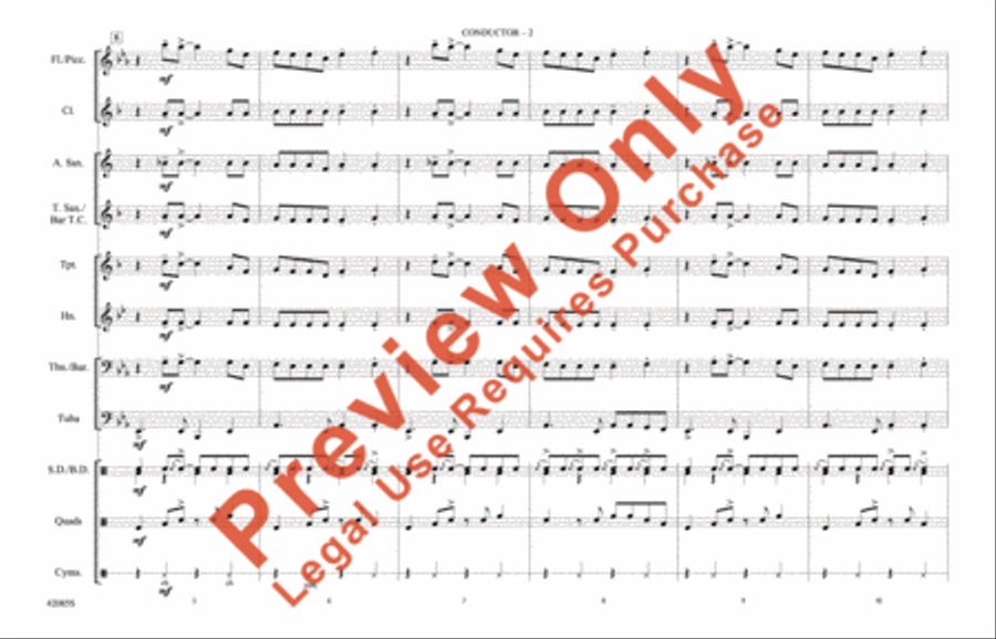 Mercy, Mercy, Mercy Mercy, Mercy, Mercy Marching Band scores gallery preview page 3