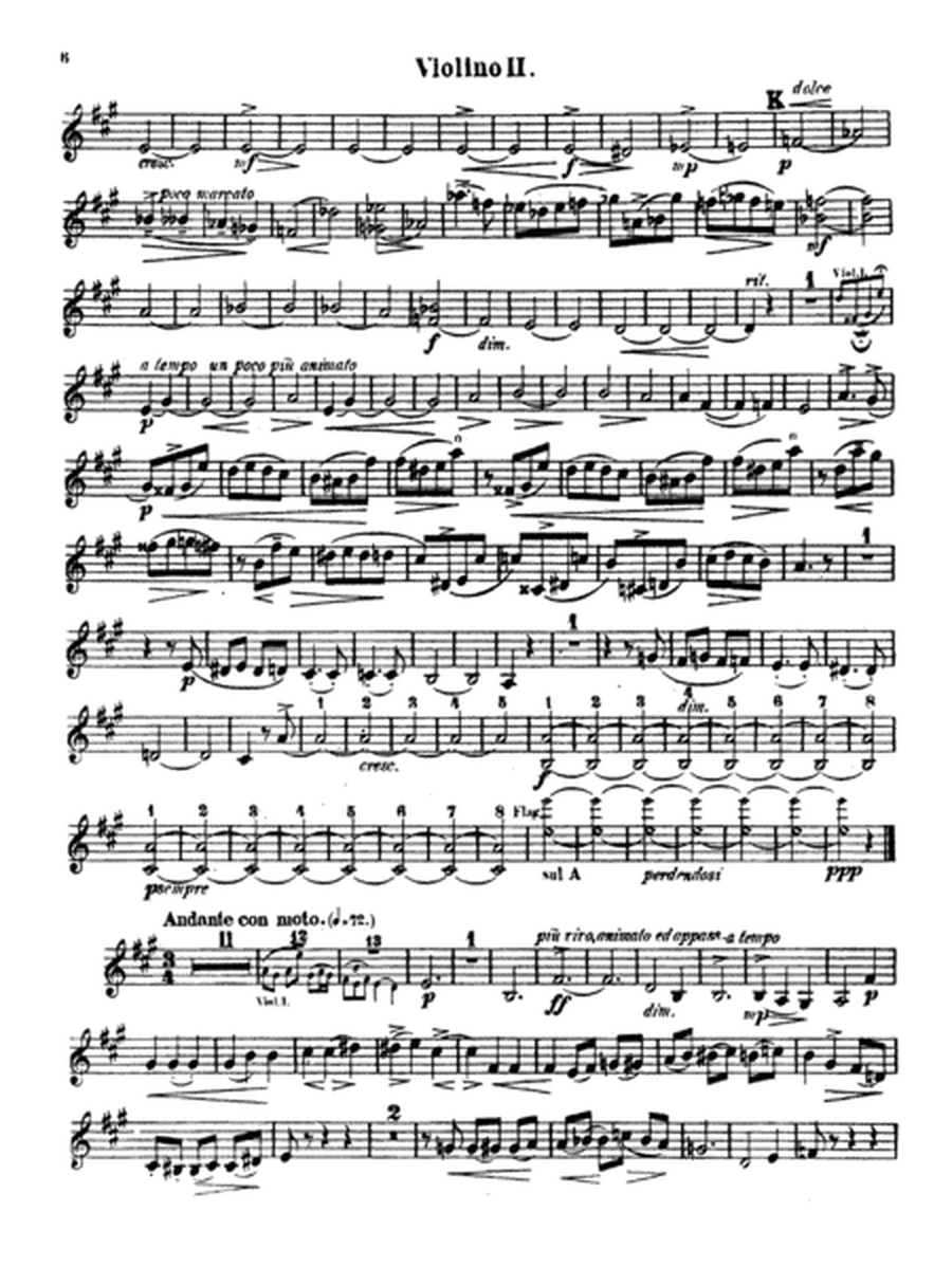 String Quartet No. 1 in A: 2nd Violin