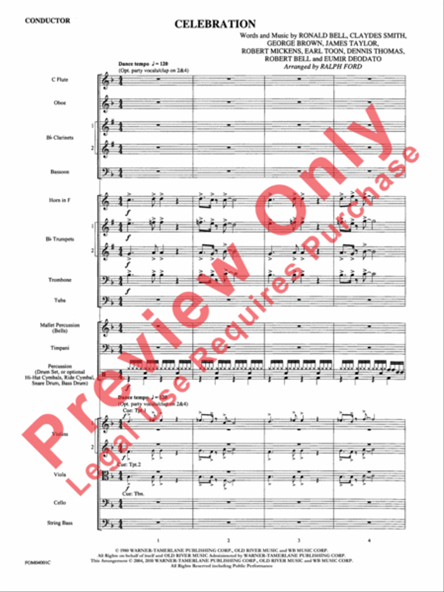 Celebration Full Orchestra scores gallery preview page 4