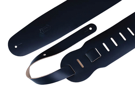 Genuine Leather Bass Strap – Black