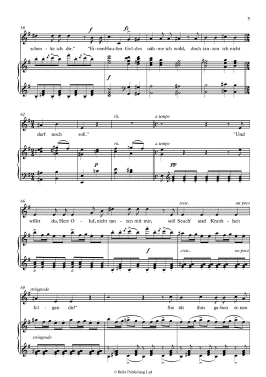 Herr Oluf, Op. 2 No. 2 (Original key. E minor)