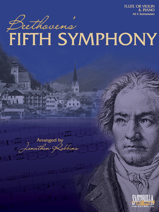 Book cover for Beethoven's Fifth Symphony for Flute or Violin and Piano