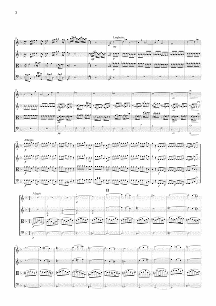Vivaldi Autumn from the Four Seasons, all mvts., for string quartet, CV103 by Antonio Vivaldi String Quartet - Digital Sheet Music