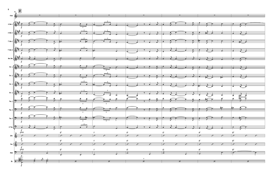 Tennessee Waltz Jazz Ensemble scores gallery preview page 6