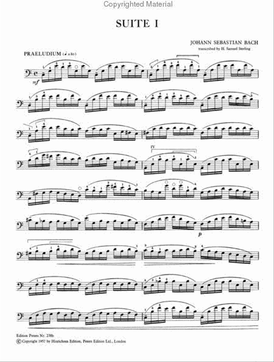 Suites (Sonatas) - Arranged For Double Bass Double Bass scores gallery preview page 3
