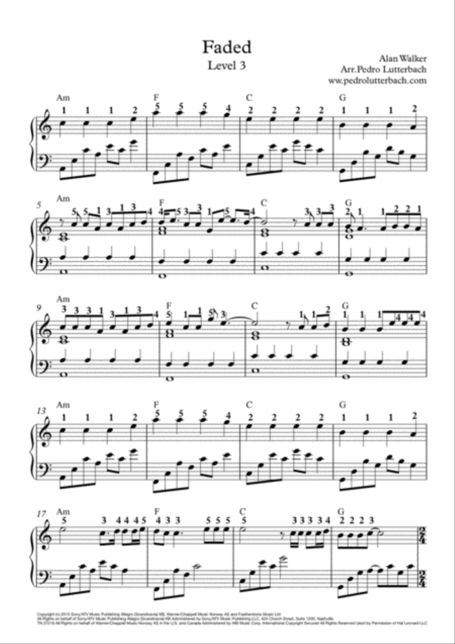 Faded Voice scores gallery preview page 1