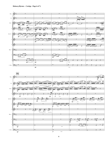 Cortège (Mvt. 2 from Debussy's Petite Suite) for Woodwind Choir image number null