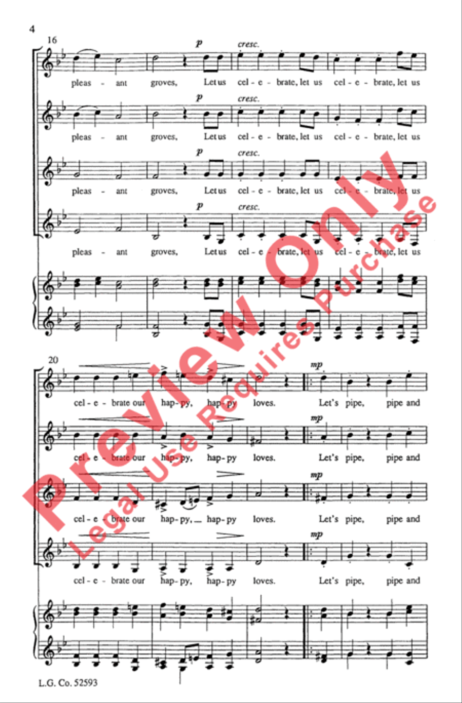 In These Delightful Pleasant Groves Women's Choir scores gallery preview page 4
