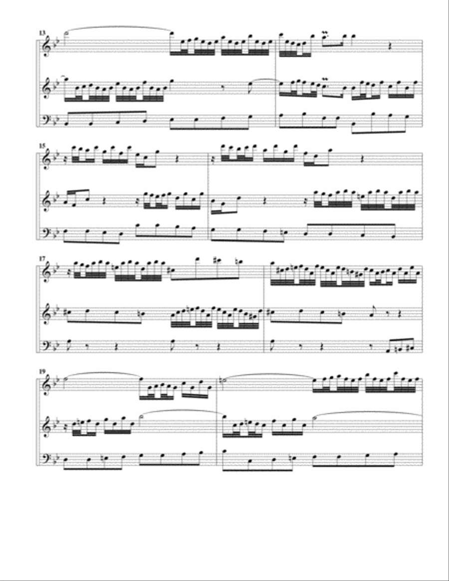 Trio sonata for organ, no.4, BWV 528 (arrangement for 3 recorders)