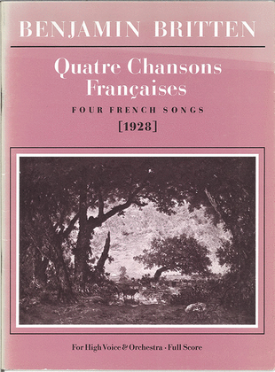 Book cover for Quatre Chansons Francais