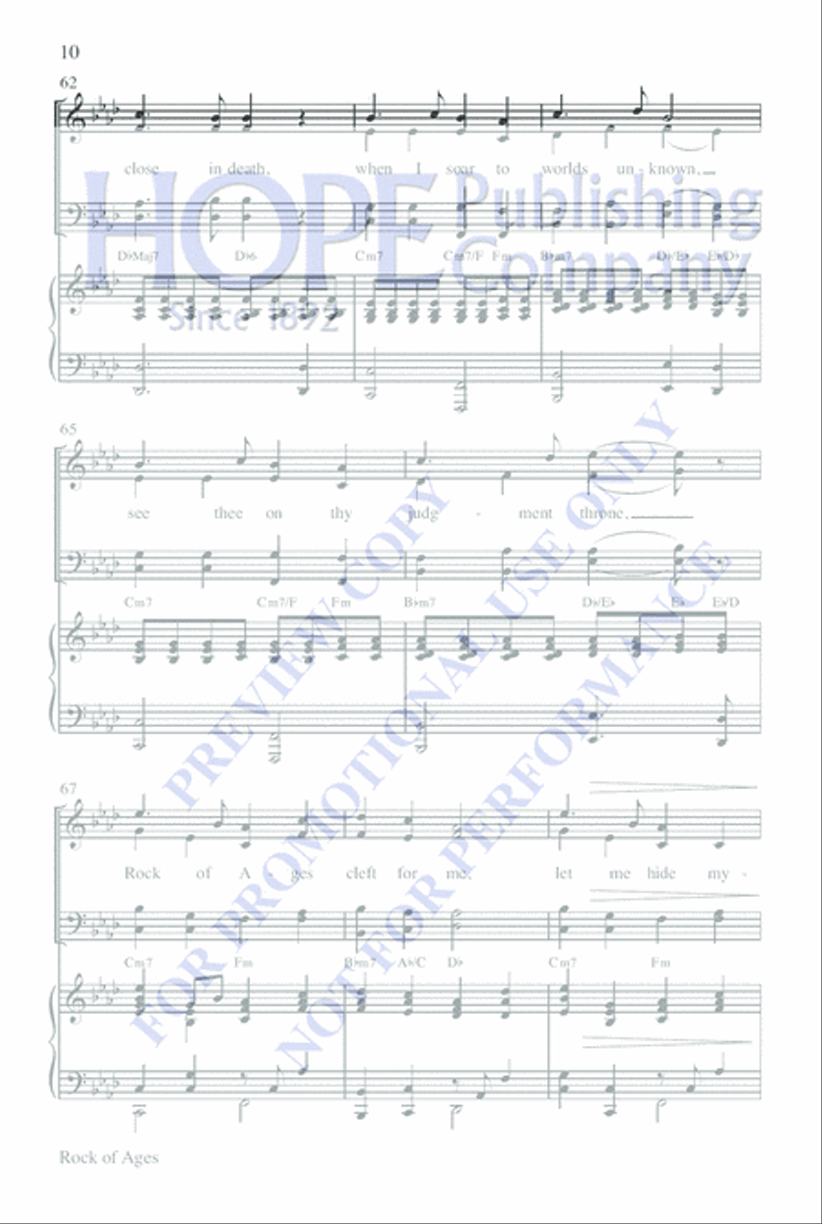 Rock of Ages Rock of Ages 4-Part scores gallery preview page 9