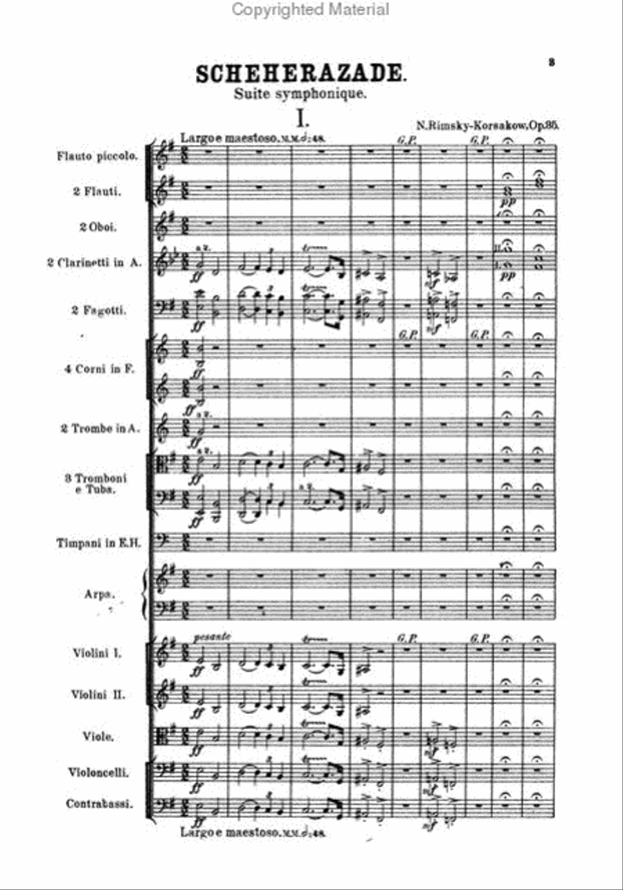 Scheherazade Full Orchestra scores gallery preview page 2