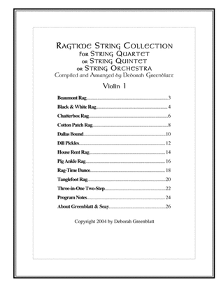 Ragtime String Collection - Parts