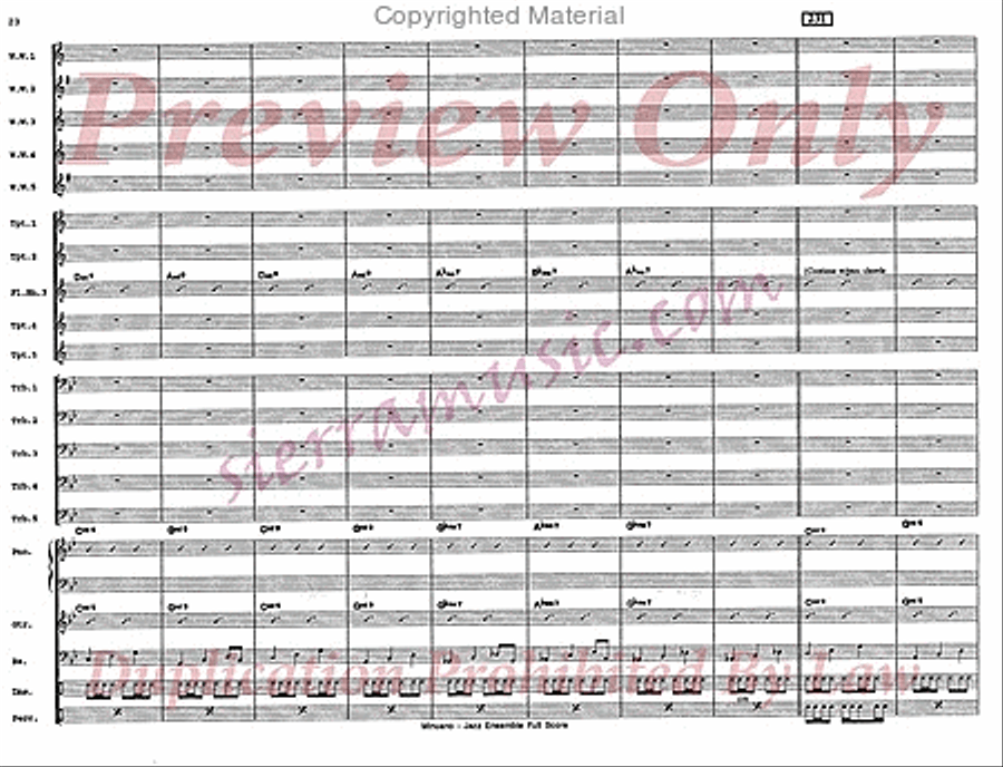 Minuano (six eight) Big Band scores gallery preview page 25