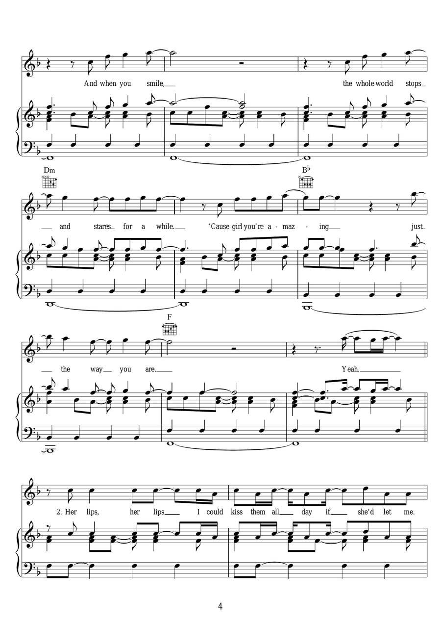 Just The Way You Are Acoustic Guitar scores gallery preview page 4