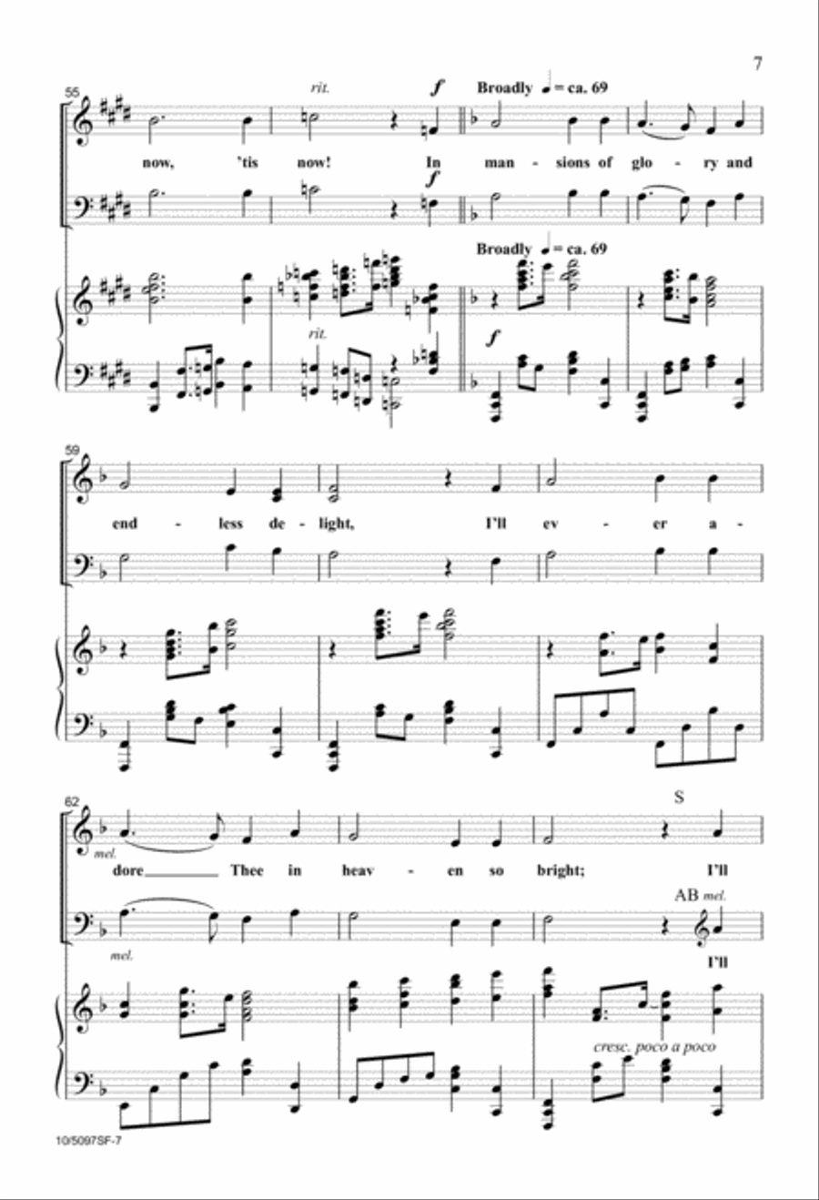 My Jesus, I Love Thee 3-Part scores gallery preview page 7