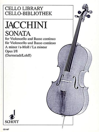 Book cover for Sonata In A Minor Op. 1/8 Vc/pf