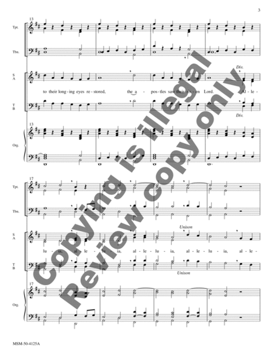 That Easter Day with Joy Was Bright (Full Score & Instrumental Parts)