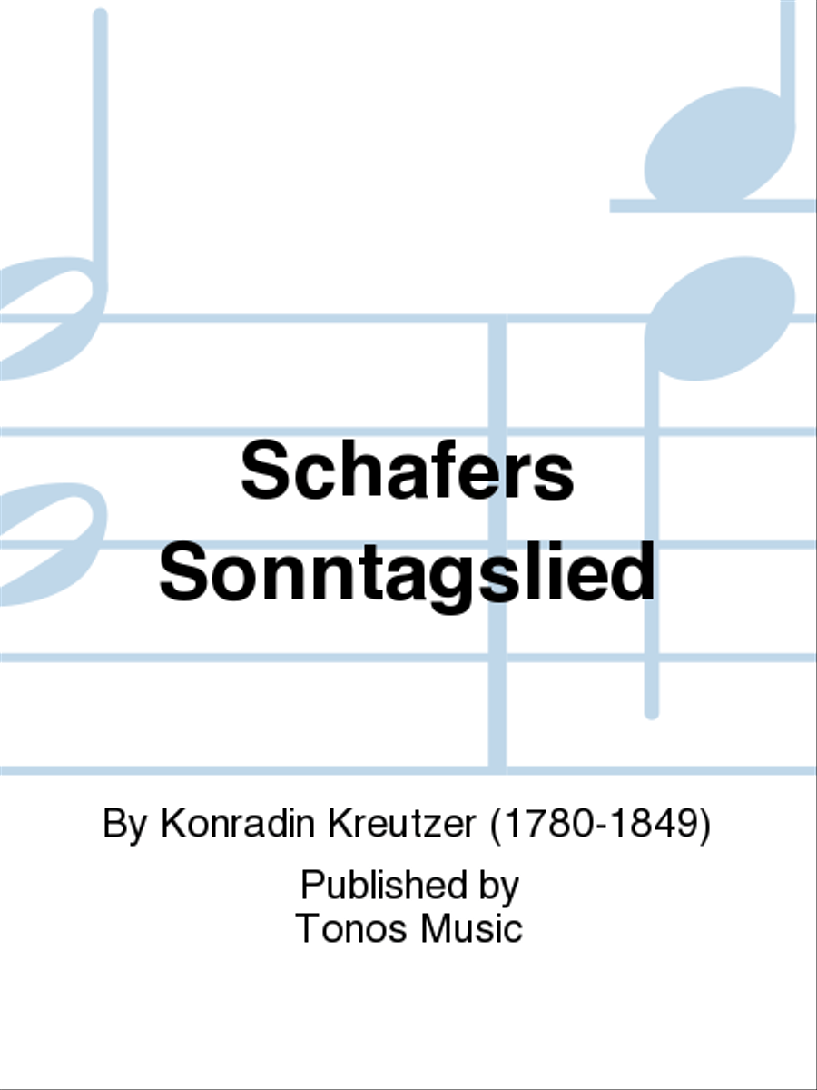 Schafers Sonntagslied Schafers Sonntagslied TTBB scores gallery preview page 1