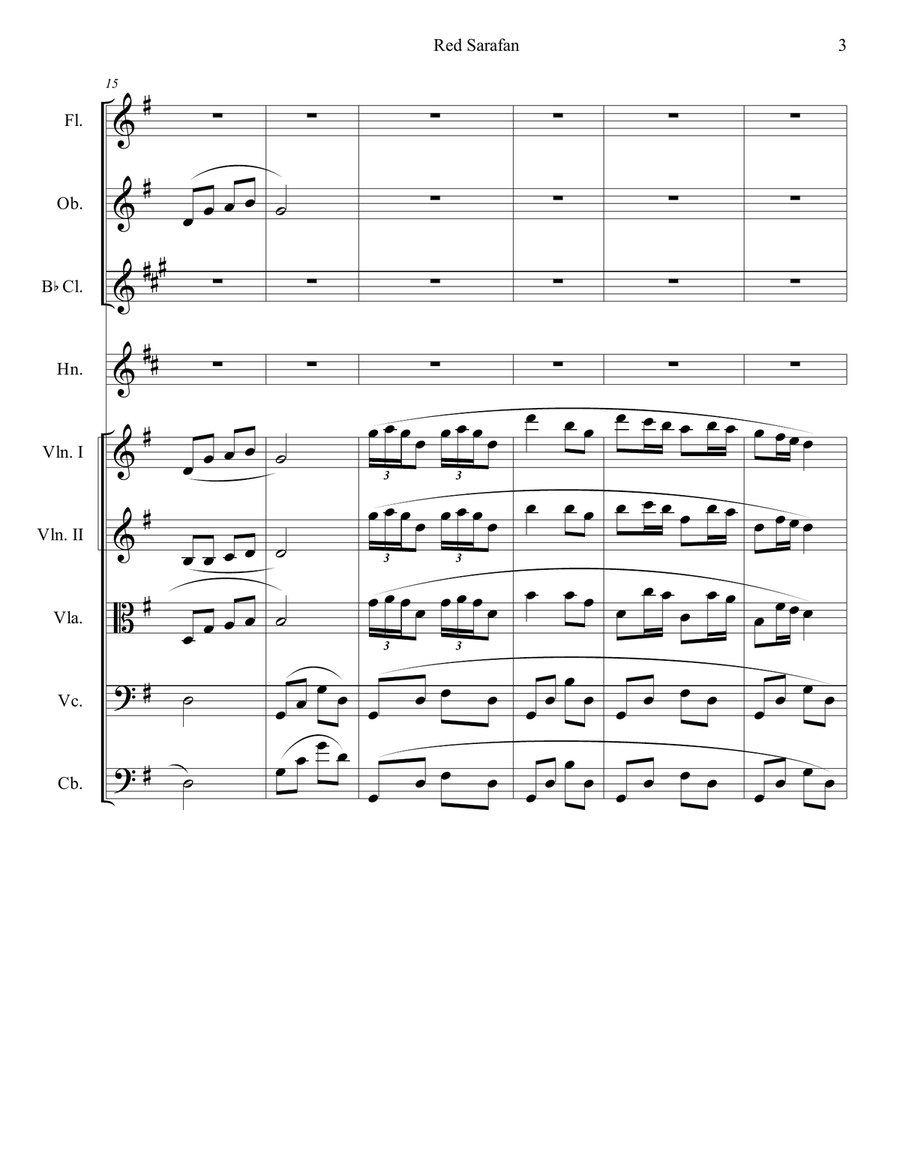 The Red Sarafan for Chamber Orchestra Chamber Orchestra scores gallery preview page 5