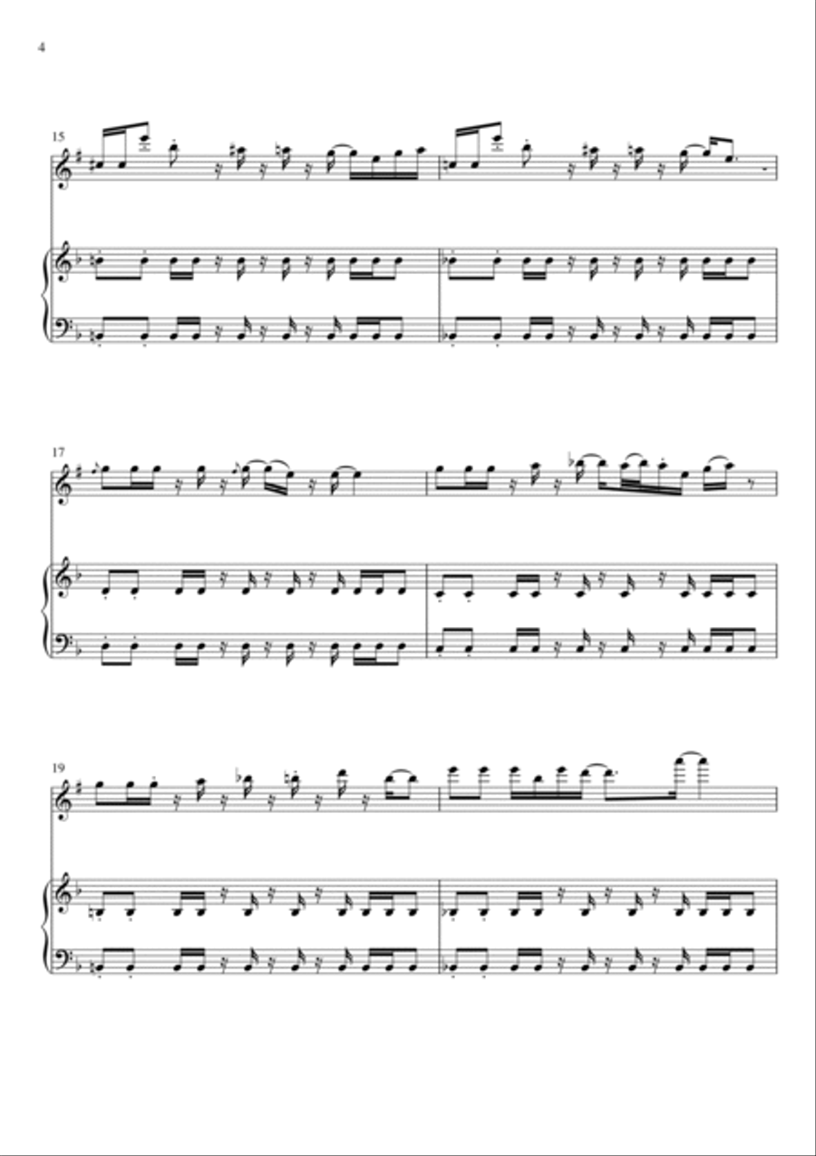 MEGALOVANIA (from Undertale) Small Ensemble scores gallery preview page 4