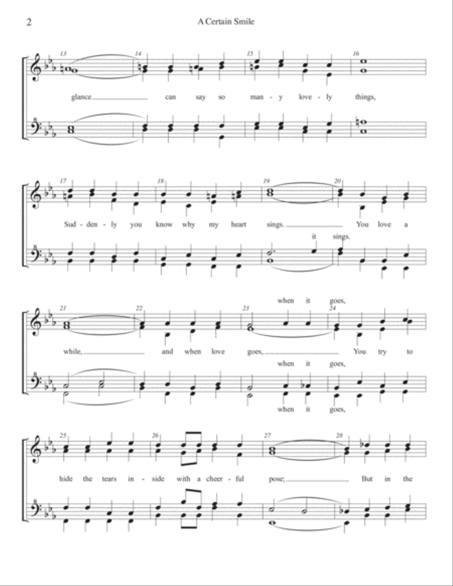 A Certain Smile Small Ensemble scores gallery preview page 2
