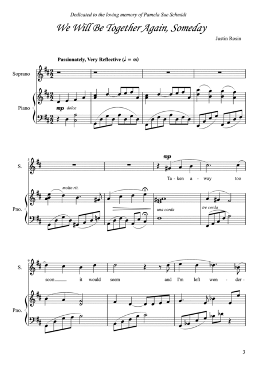 Art Song: We Will Be Together Again, Someday Soprano Voice scores gallery preview page 3