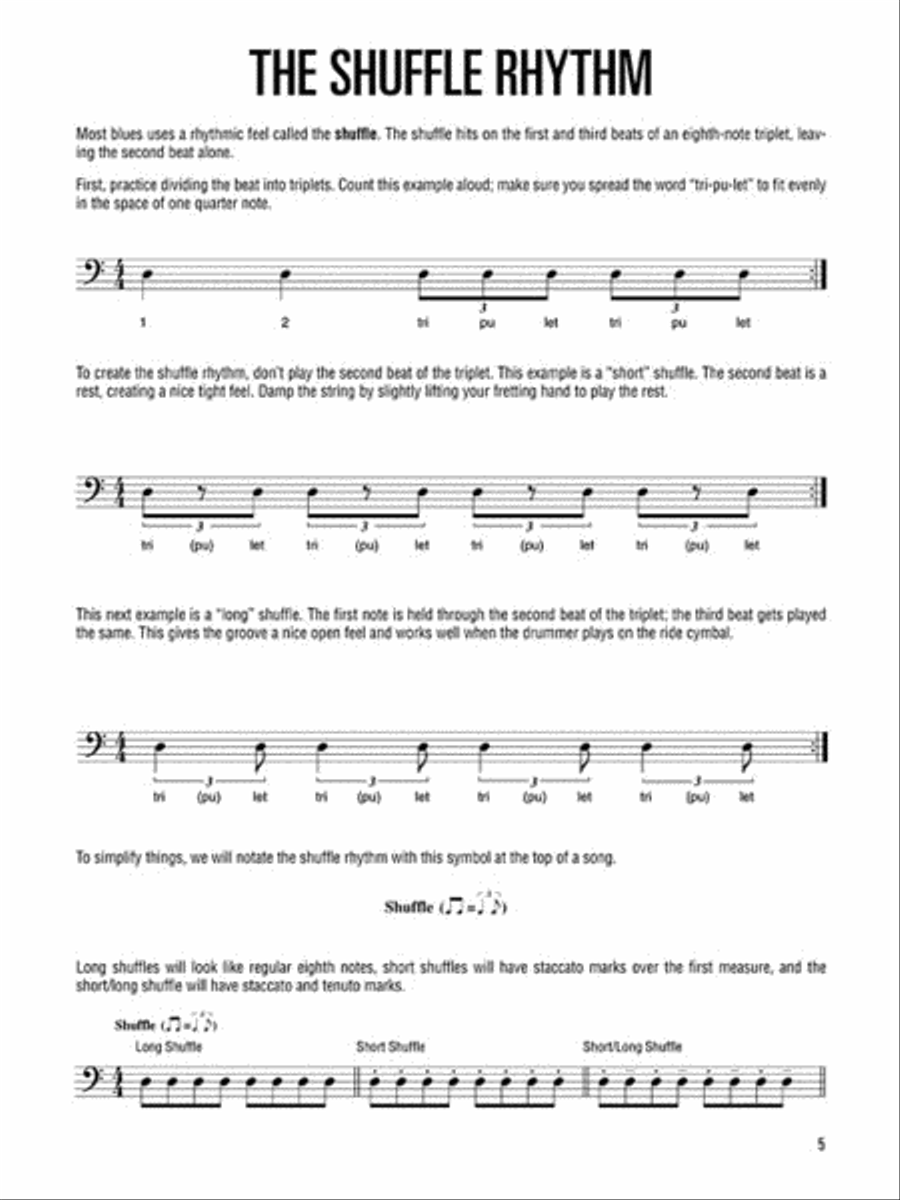 Blues Bass – A Guide to the Essential Styles and Techniques Electric Guitar scores gallery preview page 4